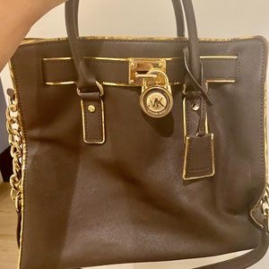 Michael Kors Tote  Brown and Gold